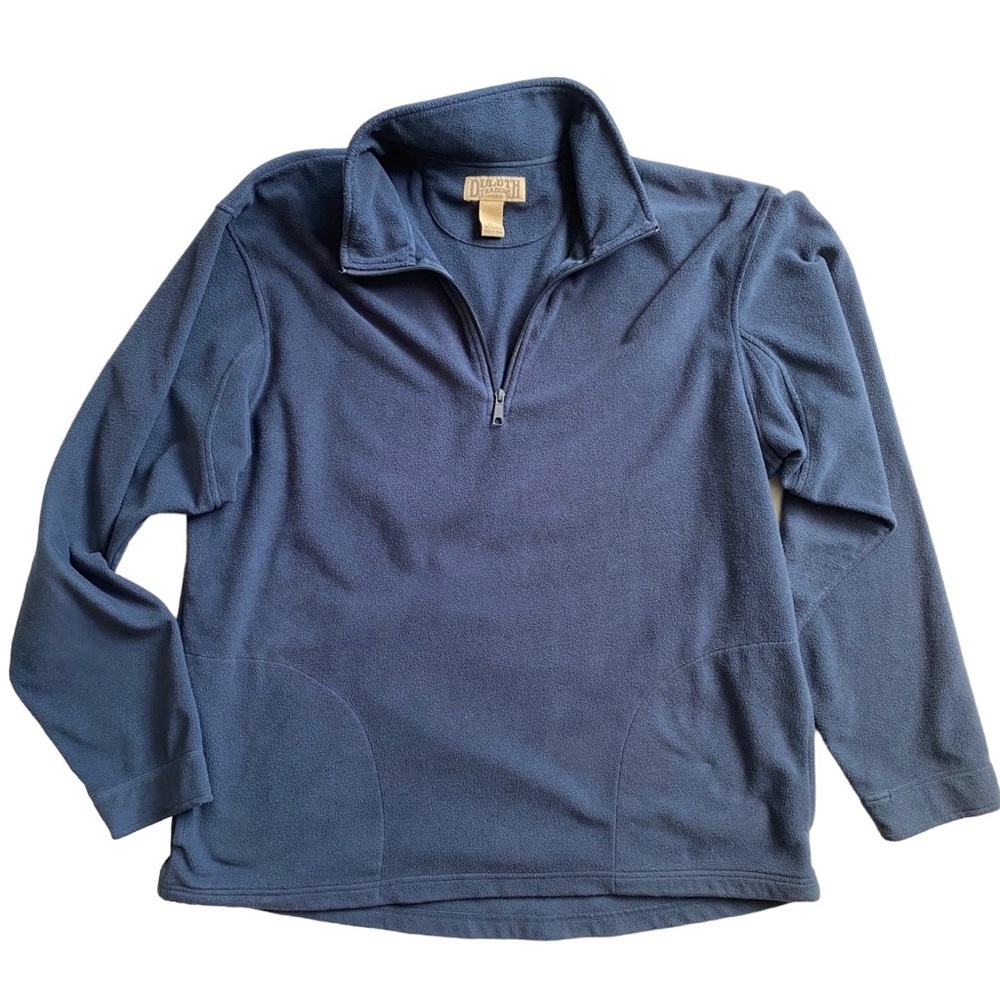 Duluth‎ Trading Co. 1/4 Zipper Tall Men’s Fleece With Front Pockets 
Size XLT